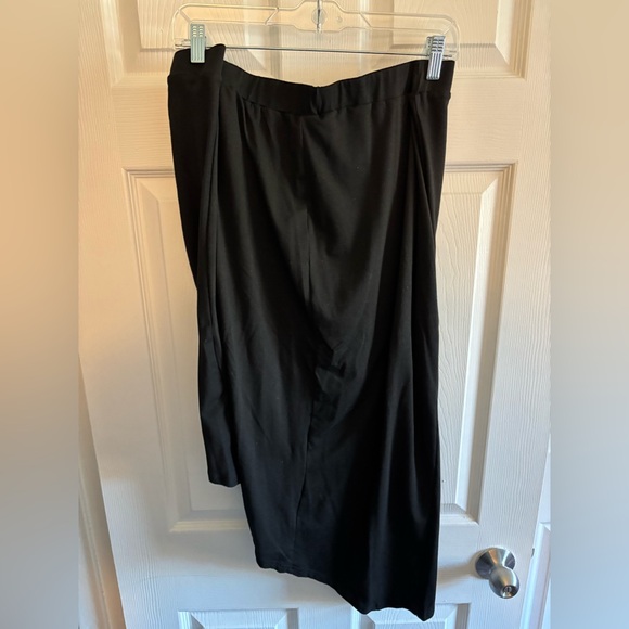 Black Crop Halter Top & Twist Front Skirt - Picture 6 of 7